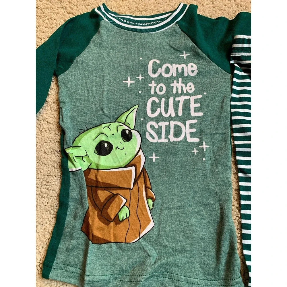Star Wars Grogu Pajama Set Toddler 5T Green New Baby Yoda The Mandalorian CUTE